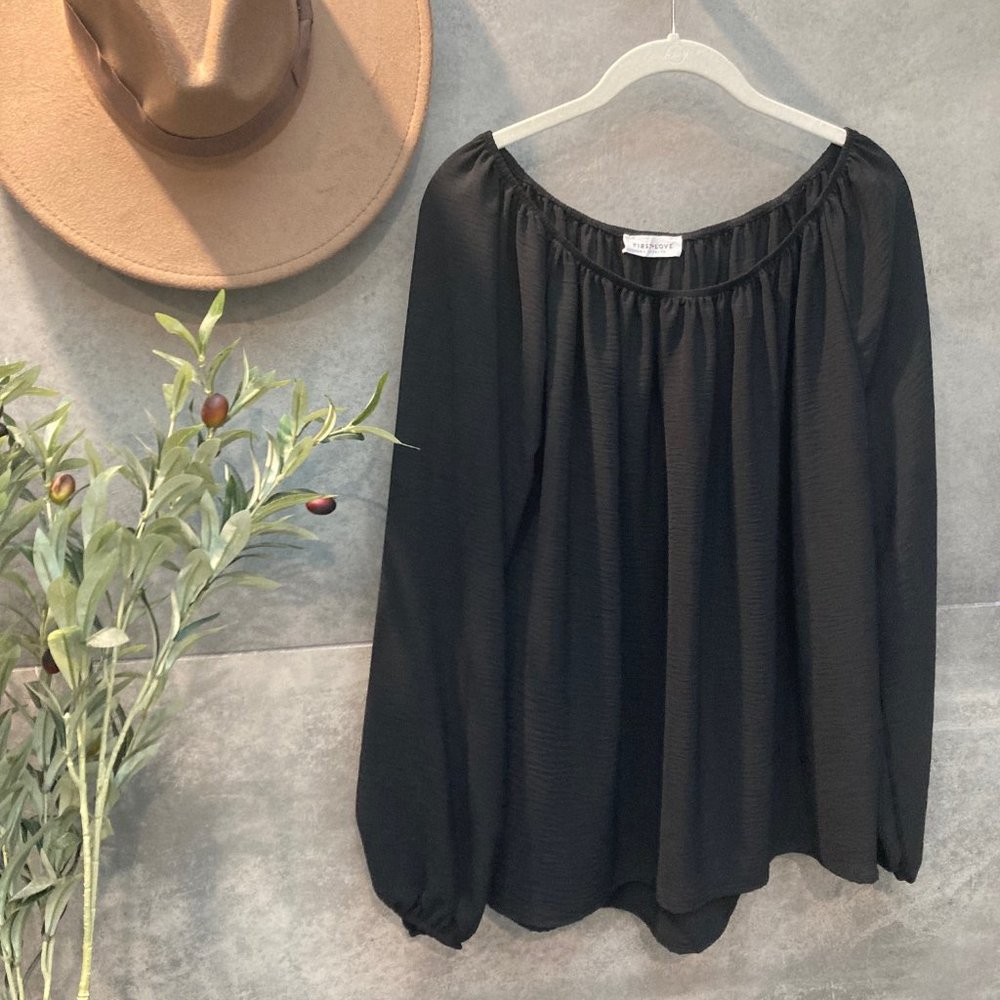 long sleeve blouse size medium
